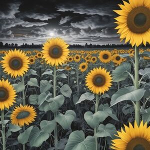Sunflower Field Art Print